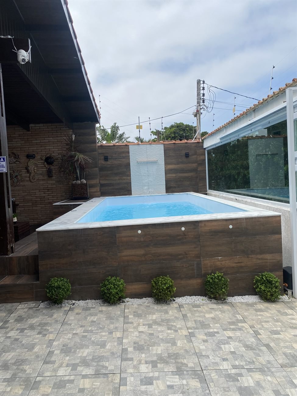 Piscina do hostel
